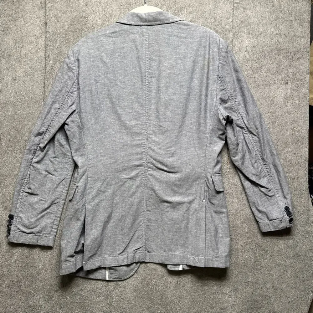 Kinloch Anderson Tweed Jacket 36R‎ Blazer Gray 2 Button Refined Luxury Designer